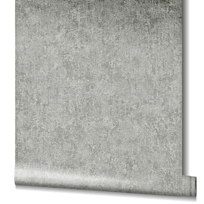 83395 Tapete Grau Silber Glanzeffekt Vliestapete Uni Marburg