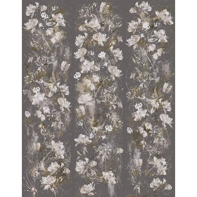 Digitaldruck-Tapete Grau, Silber, Schwarz, Anthrazit Marburg (63467)