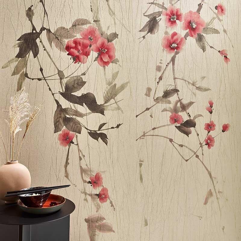 Digitaldruck-Tapete Braun, Gold, Kupfer, Rot Marburg (63448)