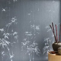 Digitaldruck-Tapete Grau, Silber, Gr&uuml;n Marburg (63445)