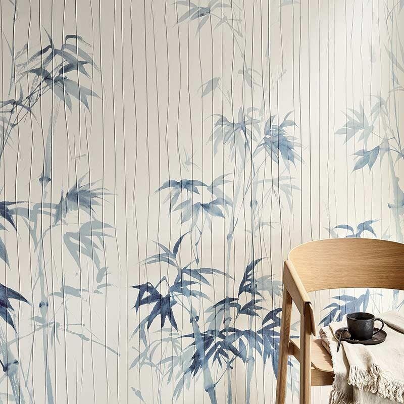 Digitaldruck-Tapete Blau, Weiß Marburg (63443)