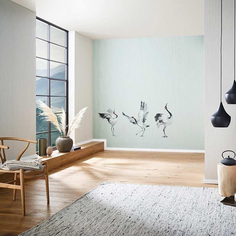 Digitaldruck-Tapete Grün, Pastellfarben, Schwarz, Anthrazit Marburg (63441)