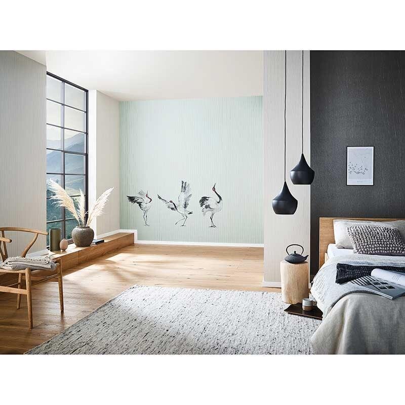 Digitaldruck-Tapete Grün, Pastellfarben, Schwarz, Anthrazit Marburg (63441)