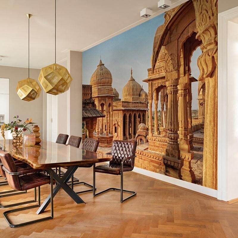 Digitaldruck-Tapete Blau, Braun Rasch (363500)