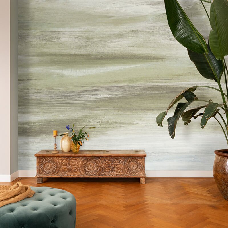 Digitaldruck-Tapete Blau, Grün, Pastellfarben Rasch (363531)