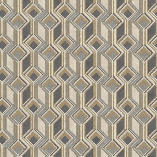 Tapete Beige, Creme, Braun, Grau, Silber Rasch Vliestapete (746532)