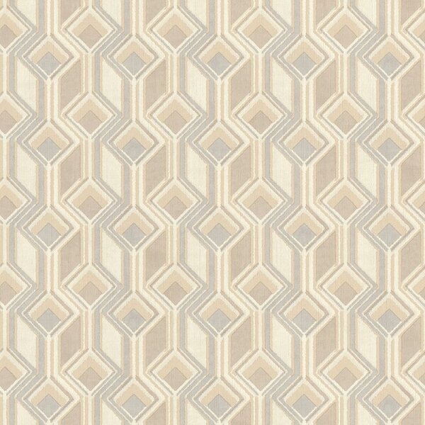 Tapete Beige, Creme, Braun, Grau, Silber Rasch Vliestapete (746518)