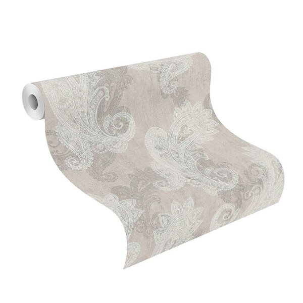 Tapete Grau, Silber, Greige Rasch Vliestapete (746426)