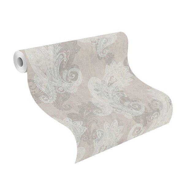 Tapete Grau, Silber, Greige Rasch Vliestapete (746426)