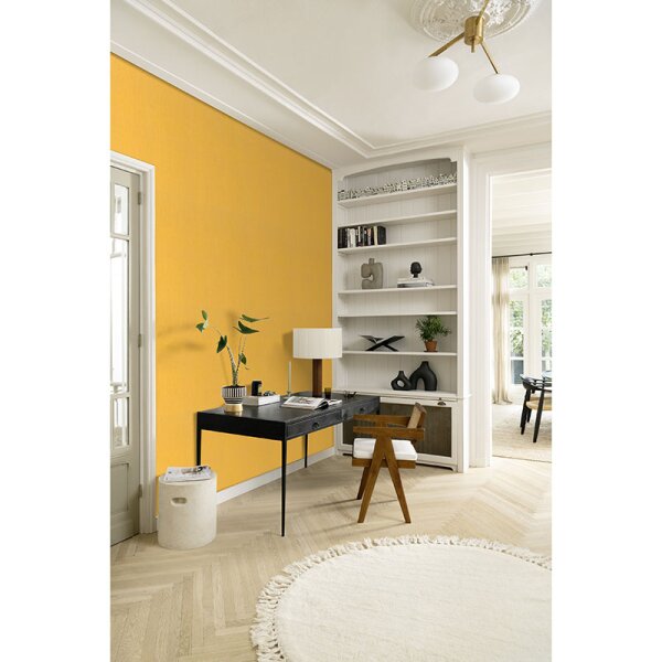 Tapete Gelb, Vanille Rasch Vliestapete (746082)