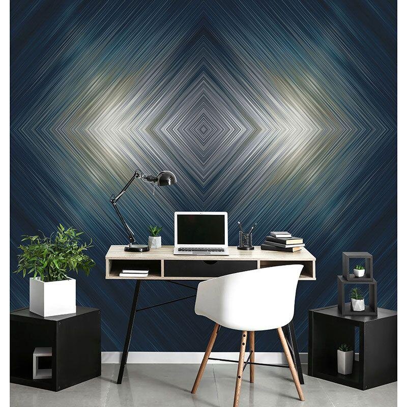 Digitaldruck-Tapete Blau, Grau, Silber Guido Maria Kretschmer (224915)