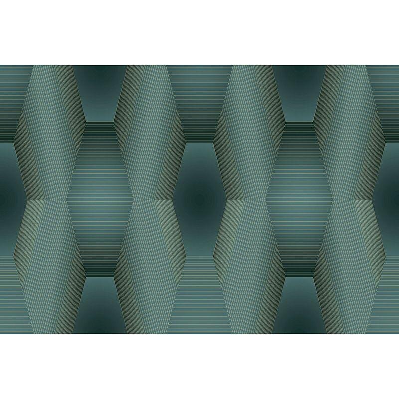 Digitaldruck-Tapete Blau, Gold, Kupfer, Grün, Petrol Guido Maria Kretschmer (224720)