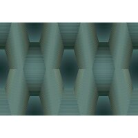 Digitaldruck-Tapete Blau, Gold, Kupfer, Gr&uuml;n, Petrol...