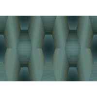 Digitaldruck-Tapete Blau, Gold, Kupfer, Gr&uuml;n, Petrol...