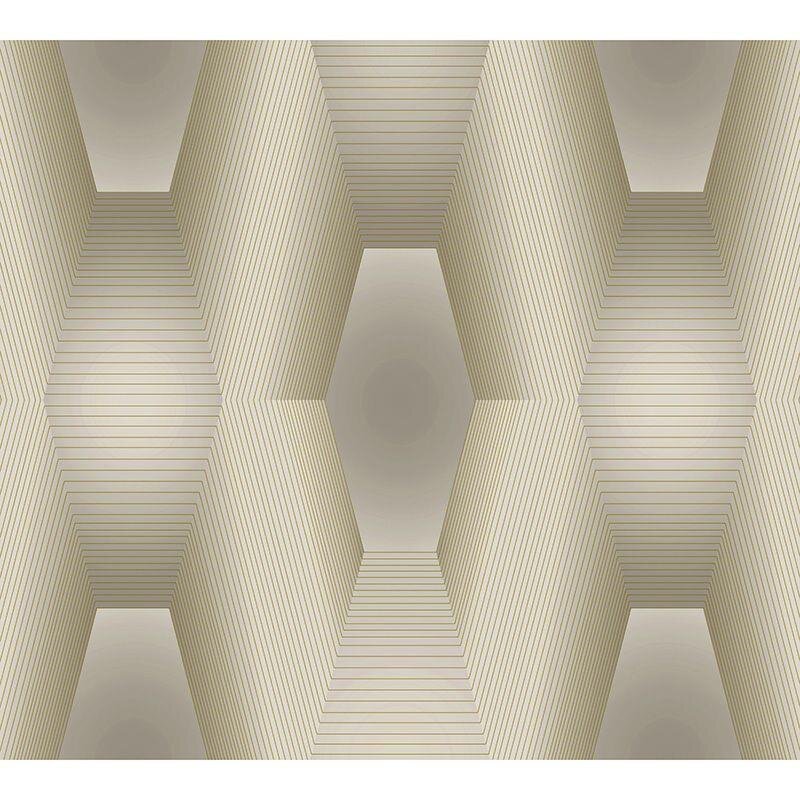 Digitaldruck-Tapete Beige, Creme, Gold, Kupfer, Grau, Silber Guido Maria Kretschmer (224715)