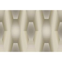 Digitaldruck-Tapete Beige, Creme, Gold, Kupfer, Grau,...