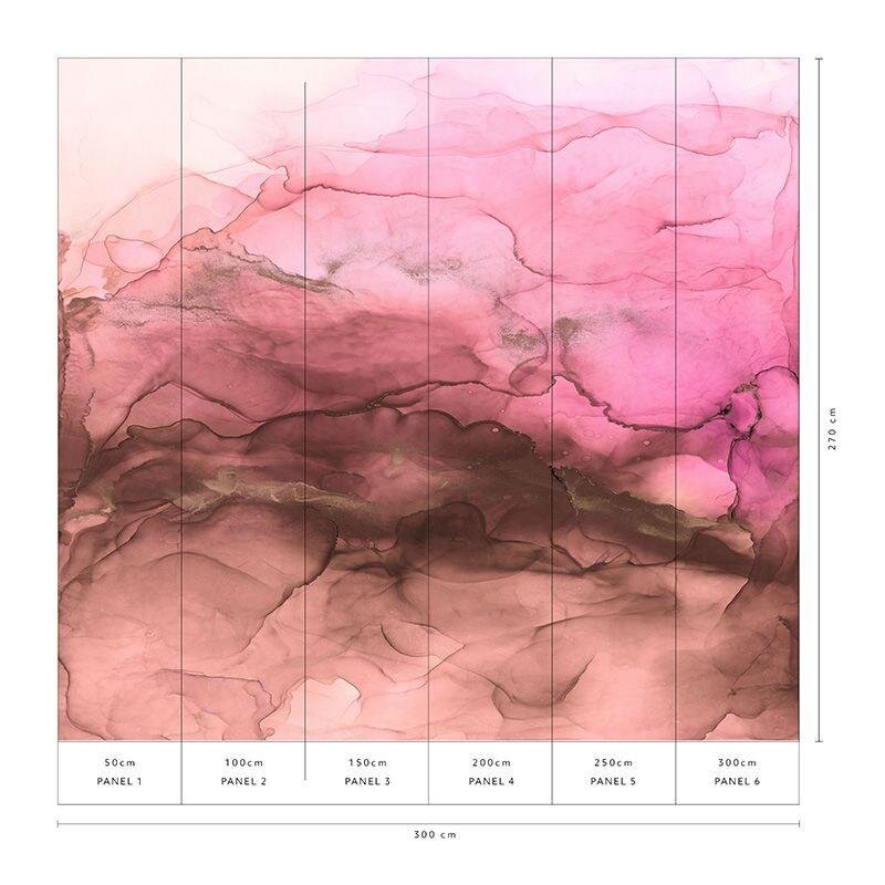 Digitaldruck-Tapete Pink, Rosa, Rose, Schwarz, Anthrazit Guido Maria Kretschmer (224520)