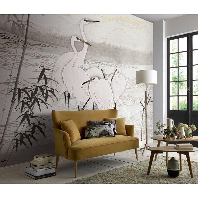 Digitaldruck-Tapete Grau, Silber, Schwarz, Anthrazit, Weiß Guido Maria Kretschmer (224415)