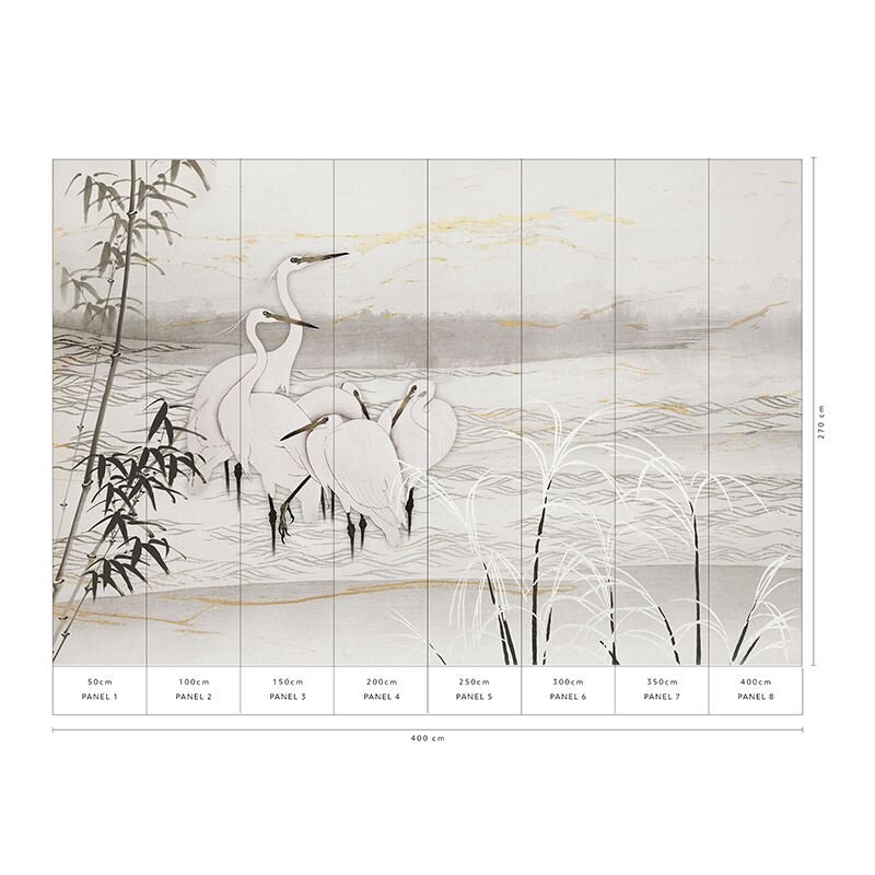 Digitaldruck-Tapete Grau, Silber, Schwarz, Anthrazit, Weiß Guido Maria Kretschmer (224410)