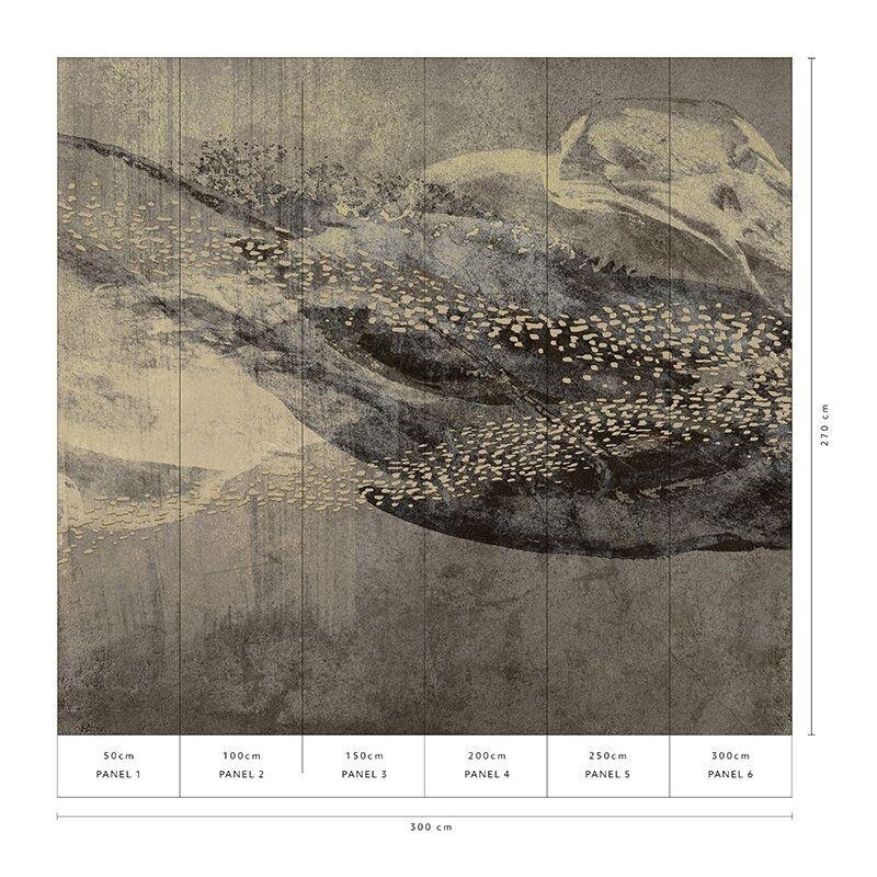 Digitaldruck-Tapete Braun, Gold, Kupfer, Schwarz, Anthrazit Guido Maria Kretschmer (223715)