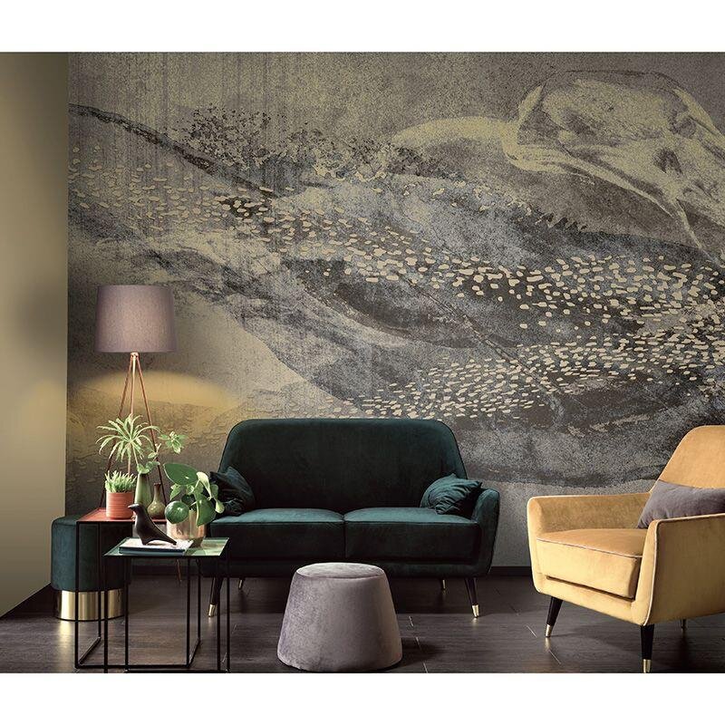 Digitaldruck-Tapete Braun, Gold, Kupfer, Schwarz, Anthrazit Guido Maria Kretschmer (223715)