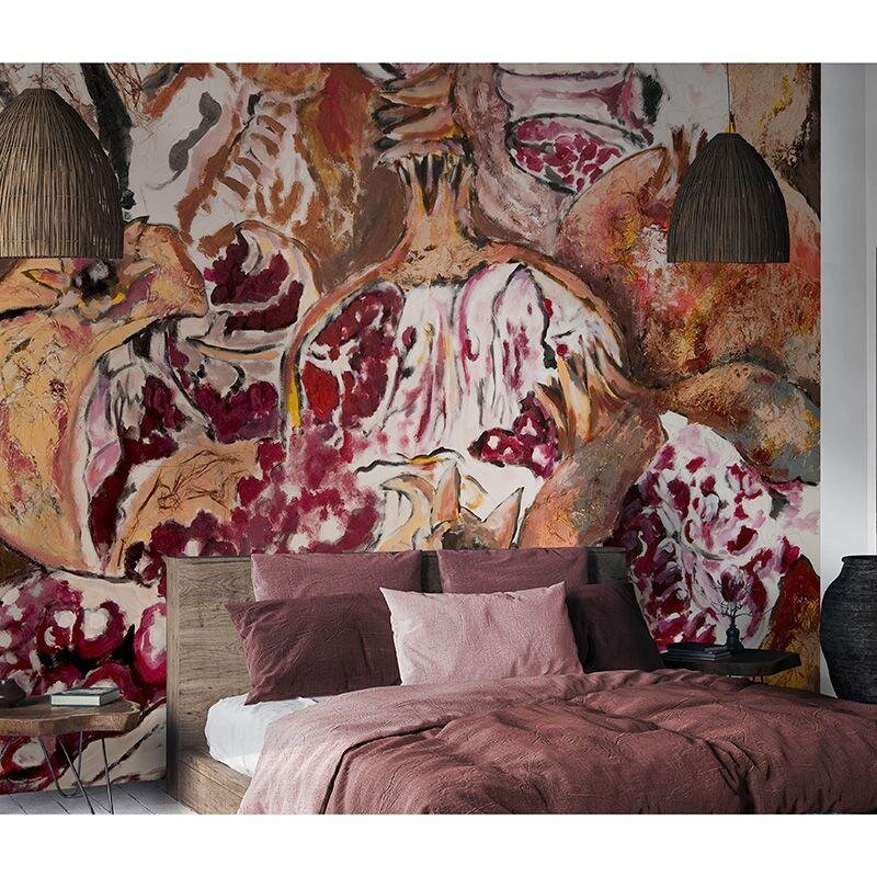 Digitaldruck-Tapete Beige, Braun, Orange, Pink, Rot Guido Maria Kretschmer (223210)