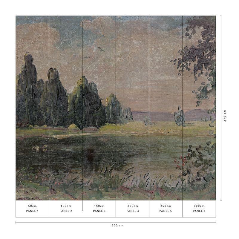 Digitaldruck-Tapete Blau, Braun, Grün Guido Maria Kretschmer (223115)