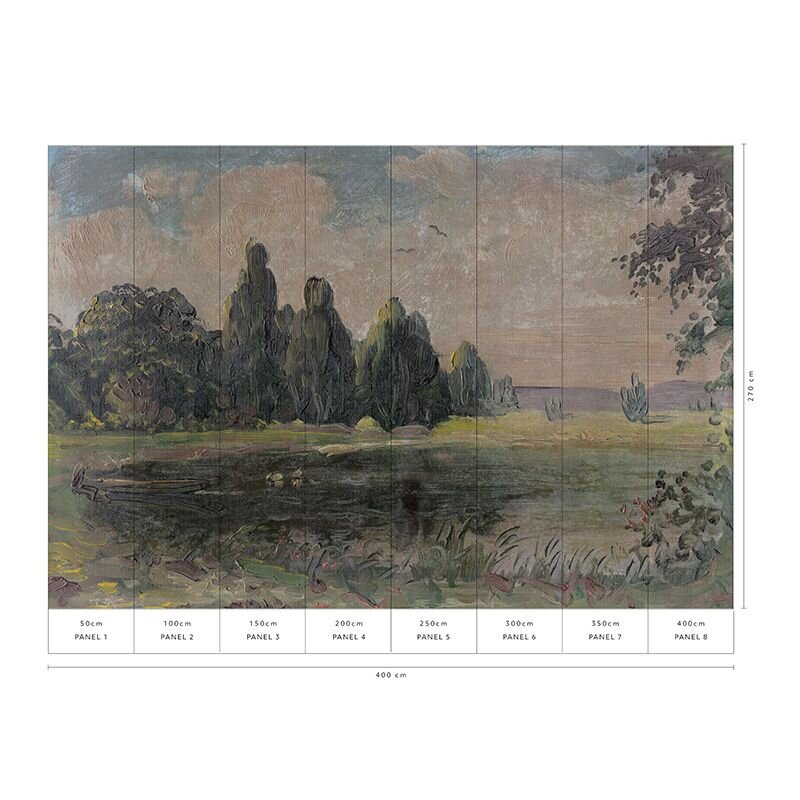 Digitaldruck-Tapete Blau, Braun, Grün Guido Maria Kretschmer (223110)