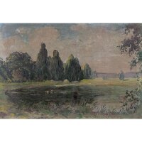 Digitaldruck-Tapete Blau, Braun, Gr&uuml;n Guido Maria...