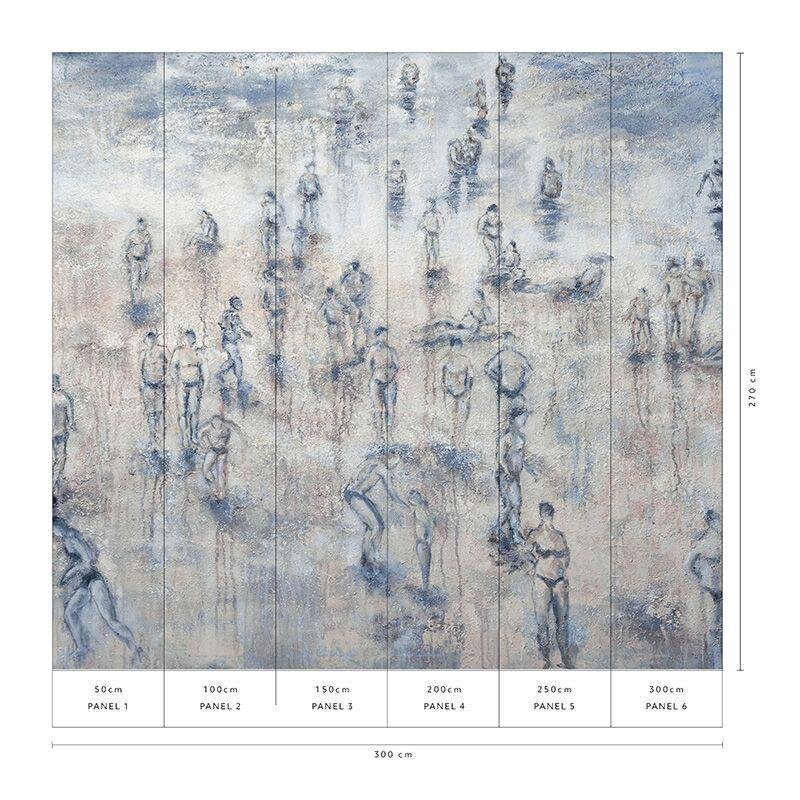 Digitaldruck-Tapete Blau, Braun, Grün Guido Maria Kretschmer (223025)