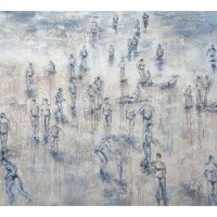 Digitaldruck-Tapete Blau, Braun, Gr&uuml;n Guido Maria...