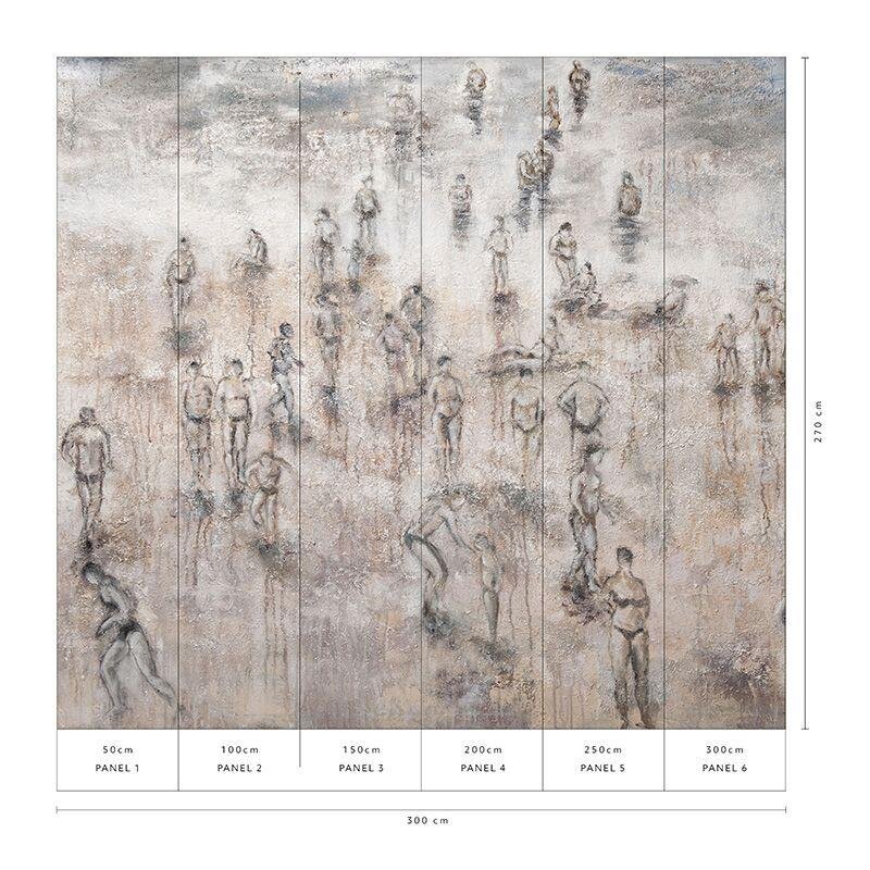 Digitaldruck-Tapete Braun, Grau, Silber Guido Maria Kretschmer (223015)