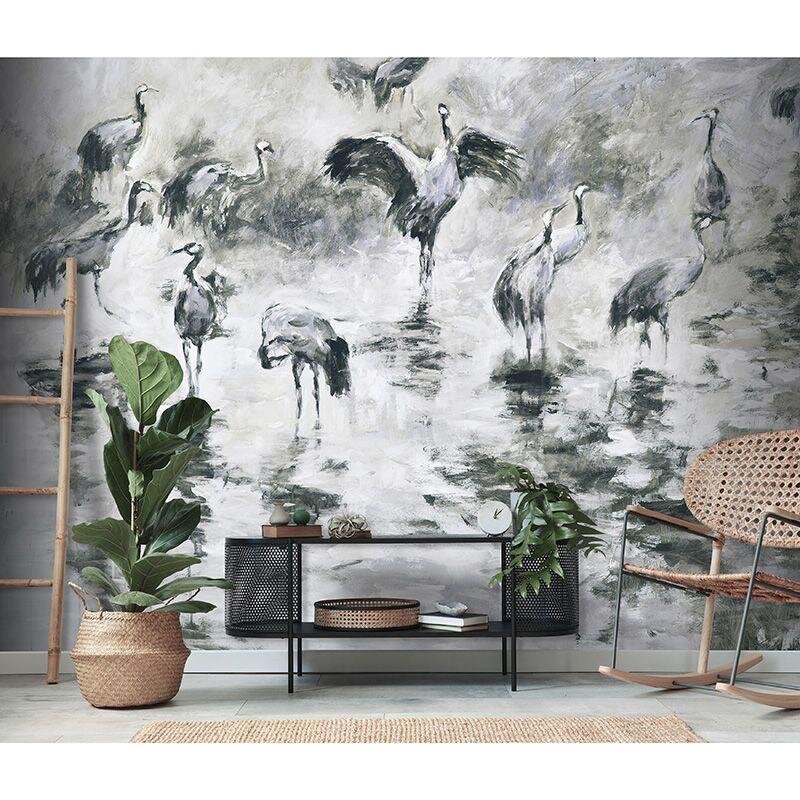 Digitaldruck-Tapete Grau, Silber, Grün Guido Maria Kretschmer (222925)