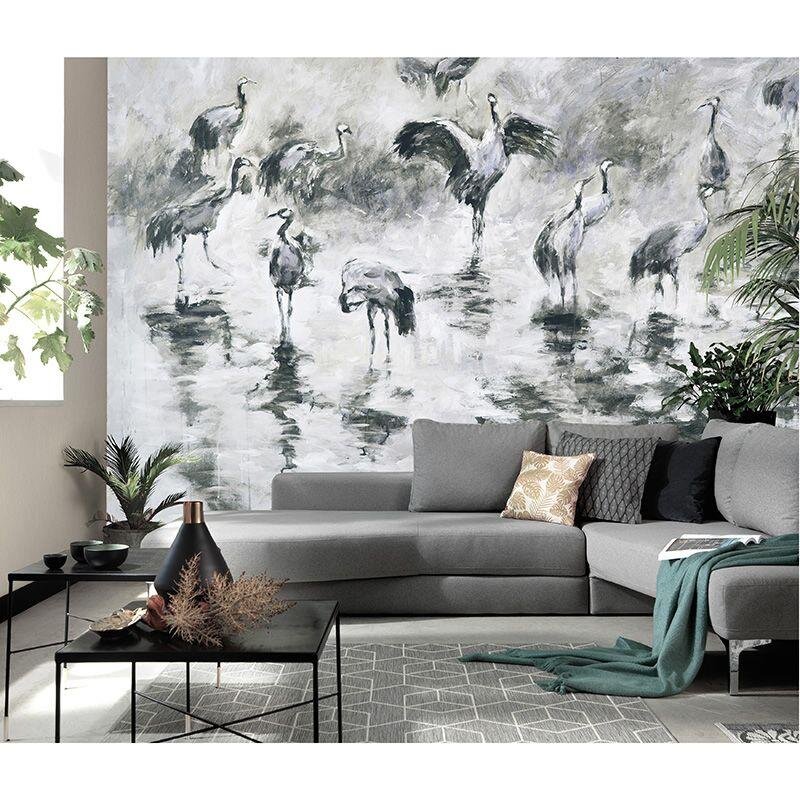 Digitaldruck-Tapete Grau, Silber, Grün Guido Maria Kretschmer (222925)