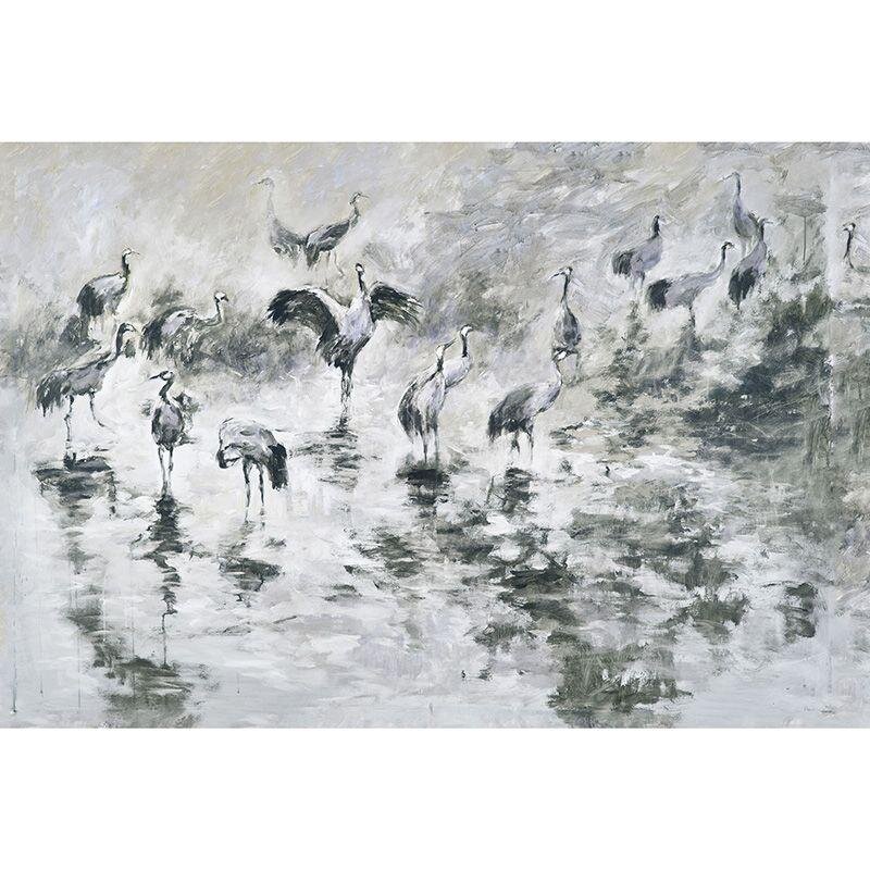 Digitaldruck-Tapete Grau, Silber, Grün Guido Maria Kretschmer (222920)