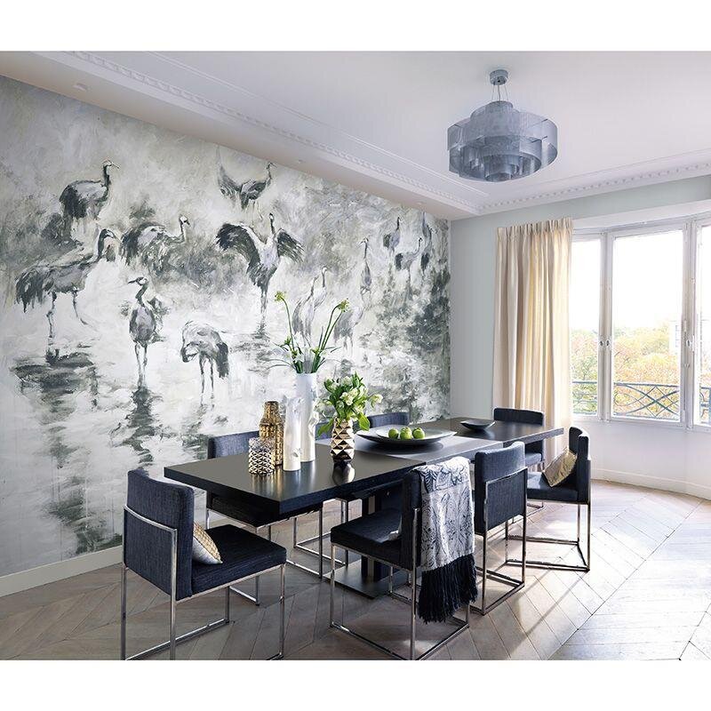 Digitaldruck-Tapete Grau, Silber, Grün Guido Maria Kretschmer (222920)