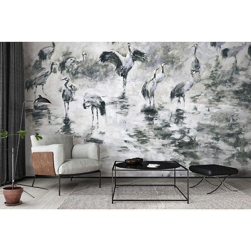 Digitaldruck-Tapete Grau, Silber, Grün Guido Maria Kretschmer (222920)