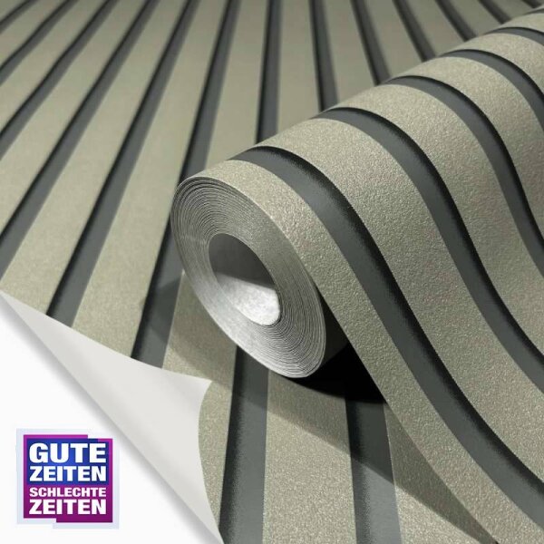 Tapete GZSZ Grün, Schwarz, Anthrazit Marburg Vliestapete (34832)