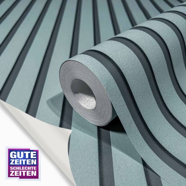 Tapete GZSZ Blau, Schwarz, Anthrazit Marburg Vliestapete (34830)