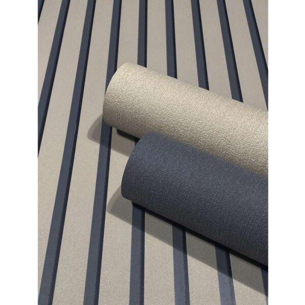 Tapete GZSZ Greige, Schwarz, Anthrazit Marburg Vliestapete (34829)