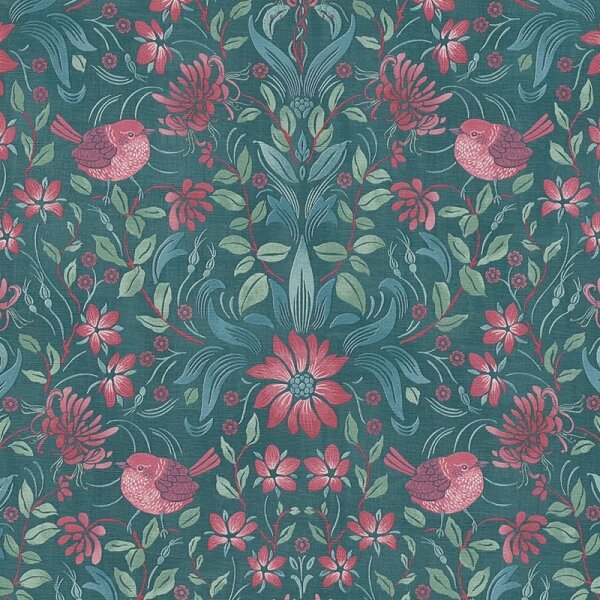 Tapete Blau, Grün, Petrol, Pink AS-Creation Vliestapete (390754)