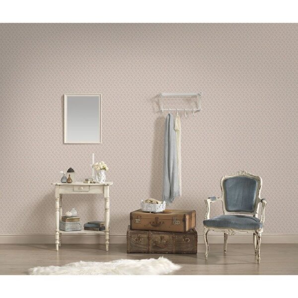 Tapete Blau, Rosa, Rose AS-Creation Vliestapete (390742)