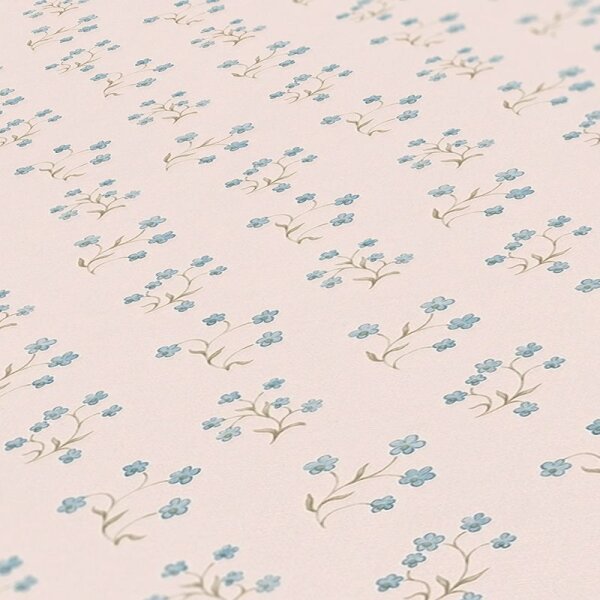 Tapete Blau, Rosa, Rose AS-Creation Vliestapete (390742)