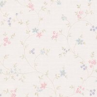 Tapete Blau, Gr&uuml;n, Rosa, Rose AS-Creation...