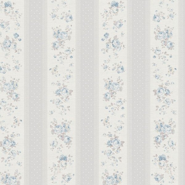 Tapete Blau, Grau, Silber, Weiß AS-Creation Vliestapete (390693)