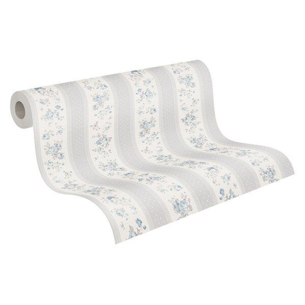 Tapete Blau, Grau, Silber, Weiß AS-Creation Vliestapete (390693)