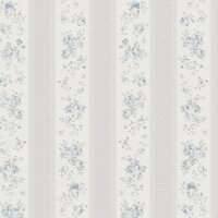 Tapete Blau, Grau, Silber, Wei&szlig; AS-Creation...