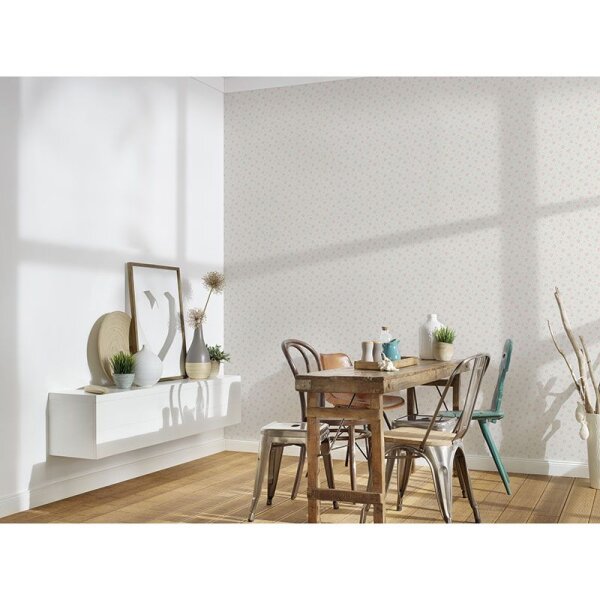 Tapete Grau, Silber, Rosa, Rose AS-Creation Vliestapete (390673)