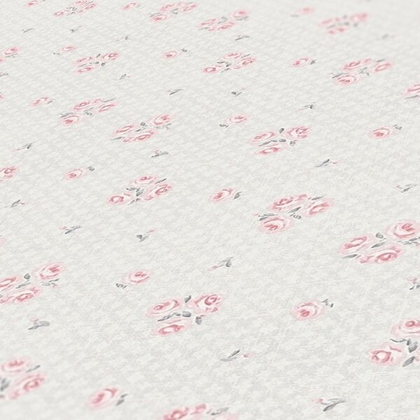 Tapete Grau, Silber, Rosa, Rose AS-Creation Vliestapete (390673)