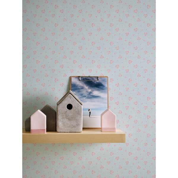 Tapete Blau, Rosa, Rose AS-Creation Vliestapete (390671)